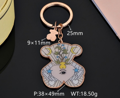 Stainless Steel Tou*s Keychain-DY231025-SK-021R-286-20