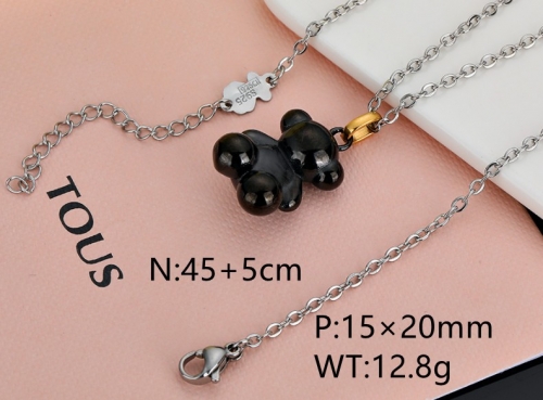 Stainless Steel Tou*s Necklace-DY231025-XL-165B-214-15