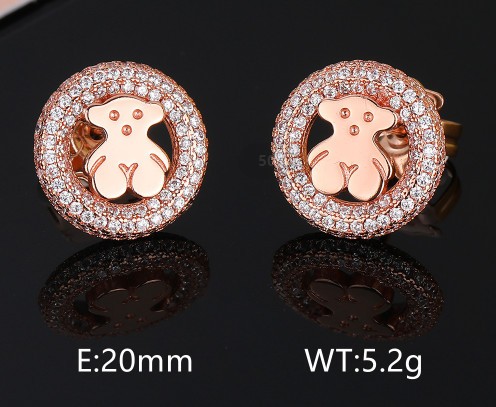 Stainless Steel Tou*s Earrings-DY231025-ED-206R-329-23