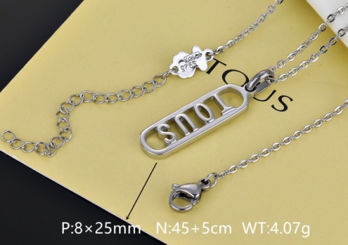 Stainless Steel Tou*s Necklace-DY231025-XL-156S-171-12