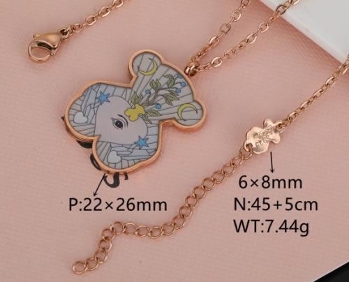 Stainless Steel Tou*s Necklace-DY231025-XL-168R-243-17