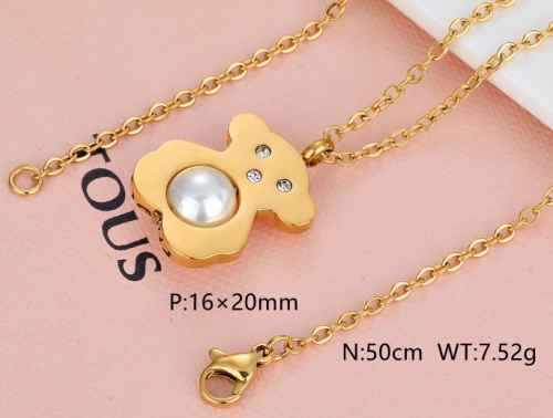 Stainless Steel Tou*s Necklace-DY231025-XL-169G-157-11