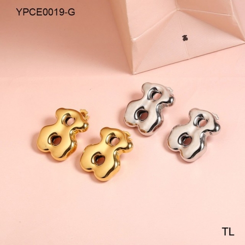 Stainless Steel TOU*S Earrings-SN231025-YPCE0019-G-14.3