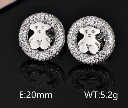 Stainless Steel Tou*s Earrings-DY231025-ED-206S-314-22