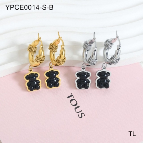 Stainless Steel TOU*S Earrings-SN231025-YPCE0014-S-B-15.5