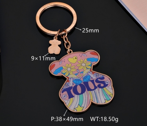 Stainless Steel Tou*s Keychain-DY231025-SK-019R-286-20