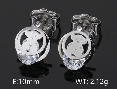 Stainless Steel Tou*s Earrings-DY231025-ED-220S-114-8