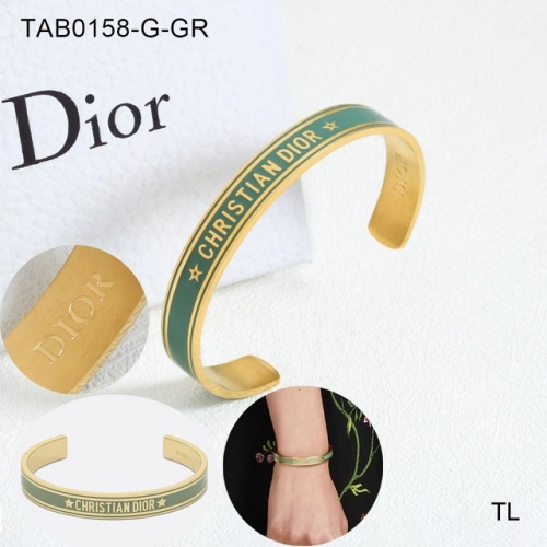 Stainless Steel Brand Bangle-SN231025-TAB0158-G-GR-19