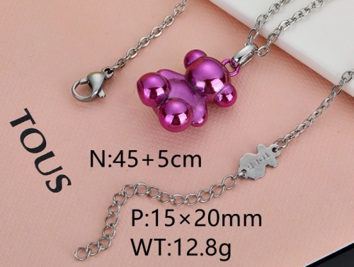 Stainless Steel Tou*s Necklace-DY231025-XL-162P-214-15