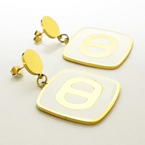 Stainless Steel Brand Earrings-RR231102-Rre1184-16