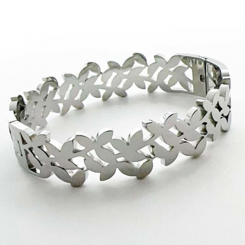 Stainless Steel Brand Bangle-RR231102-Rrs04619-23