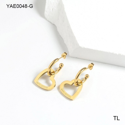 Stainless Steel Brand Earrings-SN231111-YAE0048-G-13.5