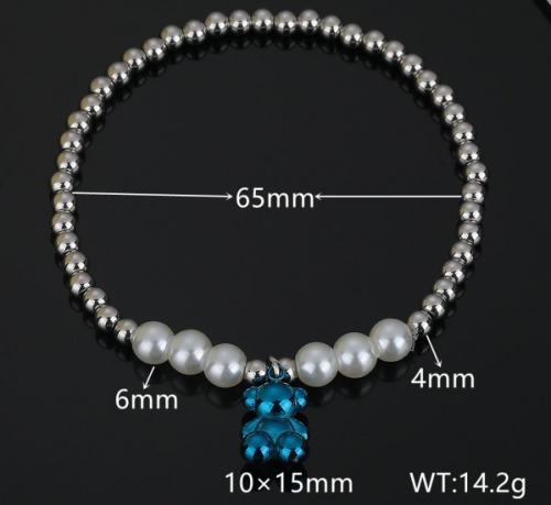 Stainless Steel Tou*s Bracelet-DY231111-SL-161SB-200-14