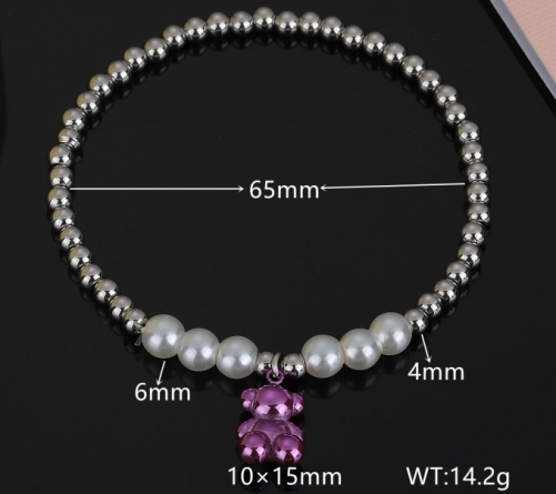 Stainless Steel Tou*s Bracelet-DY231111-SL-162SP-200-14