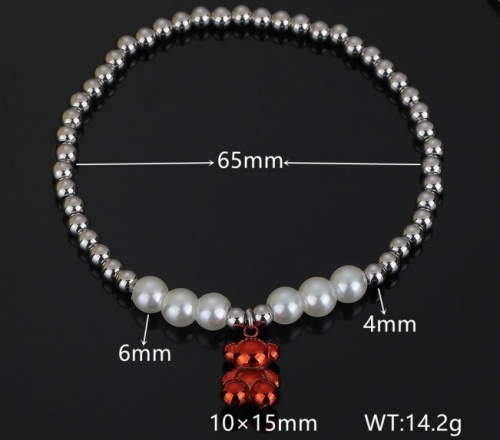 Stainless Steel Tou*s Bracelet-DY231111-SL-163SR-200-14