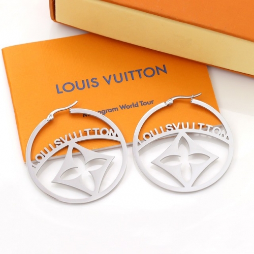 Stainless Steel Brand Earrings-HY231110-P12CDIKL