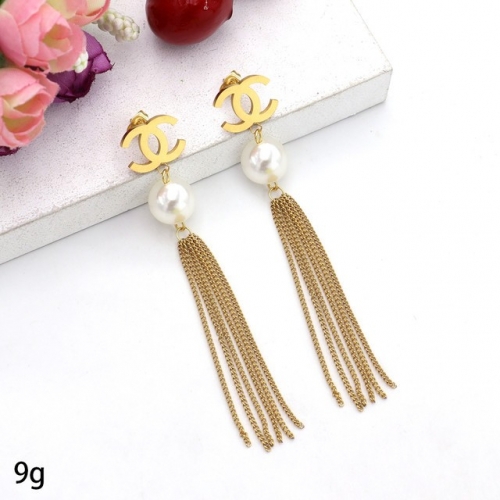 Stainless Steel Brand Earrings-HY231110-P12JFKS