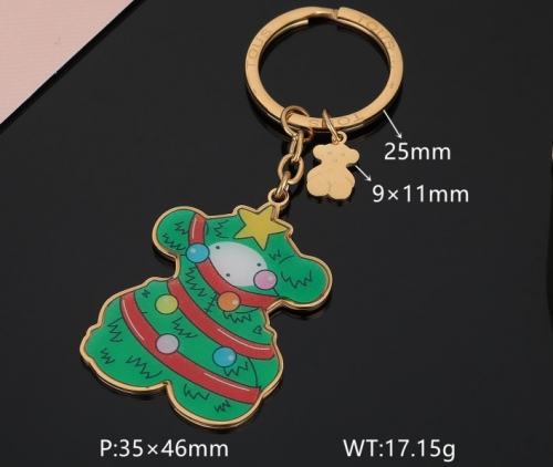 Stainless Steel Tou*s Keychain-DY231111-SK-022G-271-19