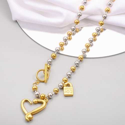 Stainless Steel uno de *50 Necklace-CH231111-P16XBDC