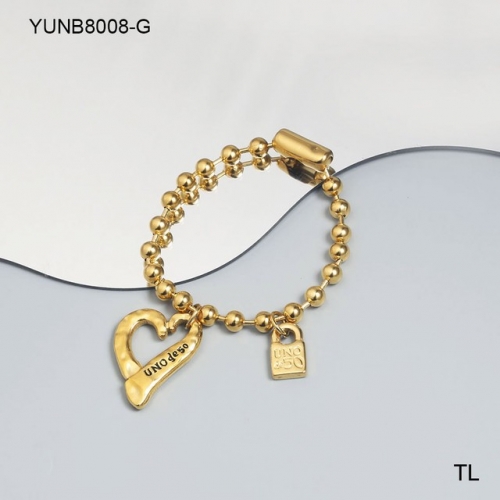 Stainless Steel Uno de * 50 Bracelet-SN231111-YUNB8008-G-15.5