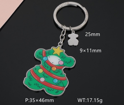 Stainless Steel Tou*s Keychain-DY231111-SK-022S-243-17