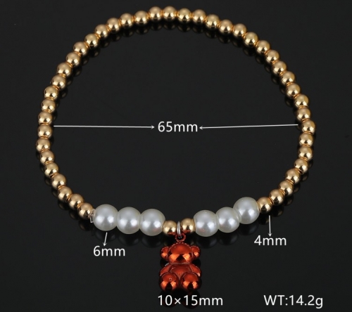 Stainless Steel Tou*s Bracelet-DY231111-SL-163GR-229-16