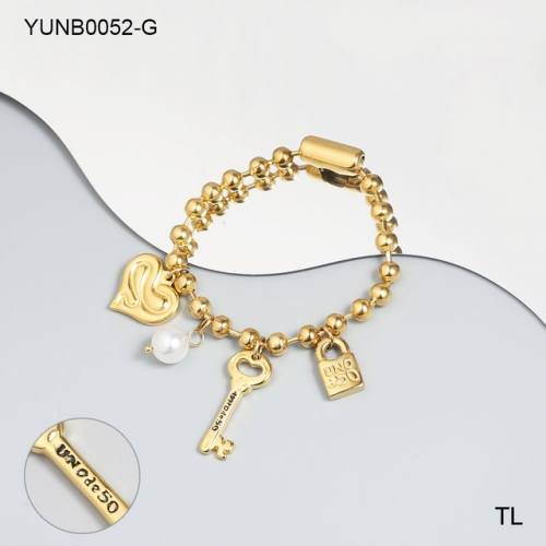 Stainless Steel uno de * 50 Bracelet-SN231114-YUNB0052-G-18.9