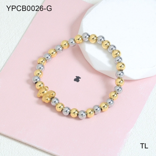 Stainless Steel Tou*s Bracelet-SN231114-YPCB0026-G-16.6