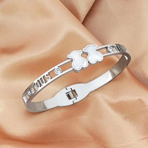 Stainless Steel Tou*s Bangle-ZN231114-P16CIIU