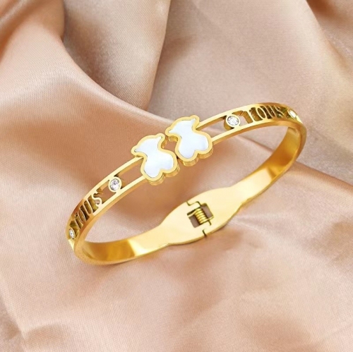 Stainless Steel Tou*s Bangle-ZN231114-P18SGX (1)