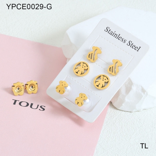 Stainless Steel Tou*s Earrings-SN231114-YPCE0029-G-20.3