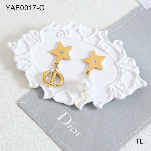 Stainless Steel Brand Earrings-SN231114-YAE0017-G-14.1