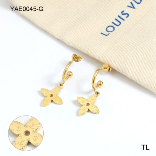 Stainless Steel Brand Earrings-SN231114-YAE0045-G-12.9