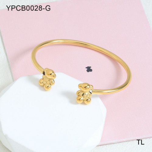 Stainless Steel Tou*s Bracelet-SN231114-YPCB0028-G-17.8