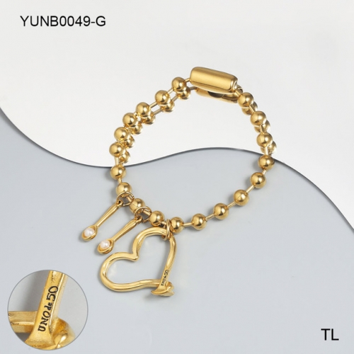 Stainless Steel uno de * 50 Bracelet-SN231114-YUNB0049-G-18.9