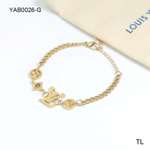 Stainless Steel Brand Bracelet-SN231114-YAB0026-G-15.3