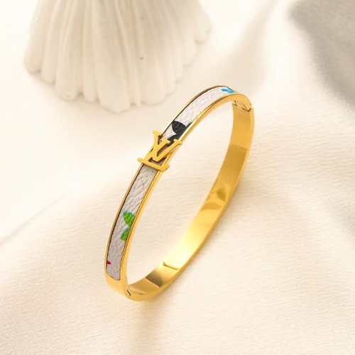 Stainless Steel Brand Bangle-YWA231123-P15VFGH (1)