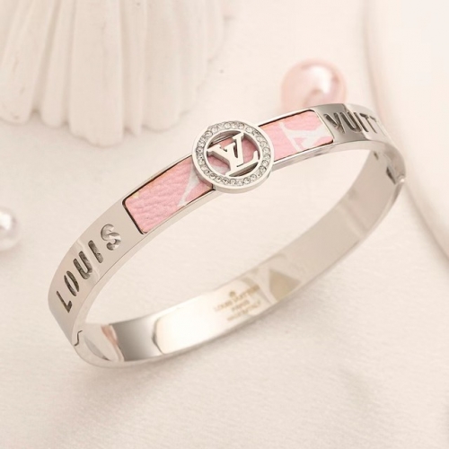 Stainless Steel Brand Bangle-YWA231123-P17XSDG (1)