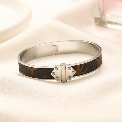 Stainless Steel Brand Bangle-YWA231123-P14RTED (3)