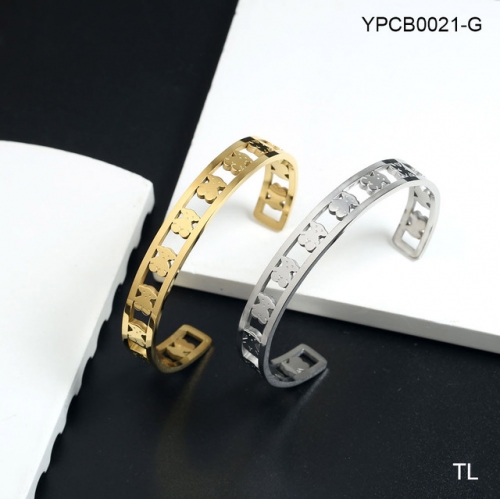 Stainless Steel Tou*s Bangle-SN231122-YPCB0021-G-17.1