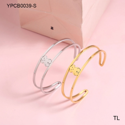 Stainless Steel Tou*s Bangle-SN231122-YPCB0039-S-13