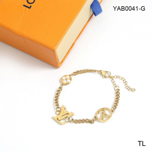 Stainless Steel Brand Bracelet-SN231122-YAB0041-G-18.7