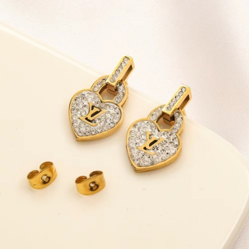 Stainless Steel Brand Earrings-YWA231123-P11XEIK