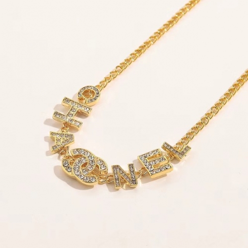 Copper Alloy Brand Necklace-YWA231123-P12.1XIO