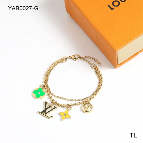 Stainless Steel Brand Bracelet-SN231122-YAB0027-G-14.6