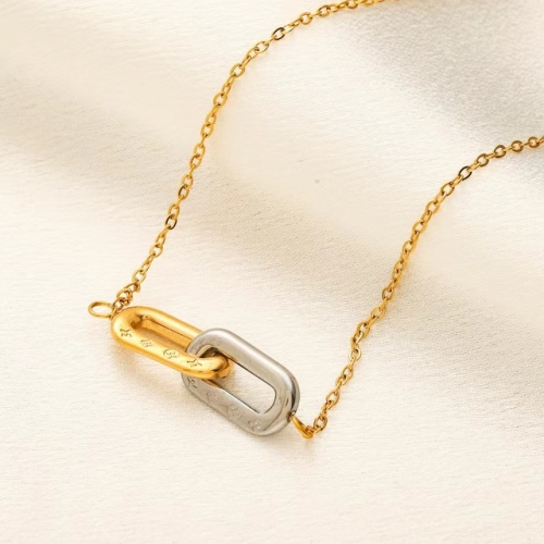 Stainless Steel Brand Necklace-YWA231123-P9.5GFTD (1)