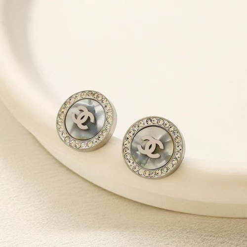 Stainless Steel Brand Earrings-YWA231123-P9XFDS (2)