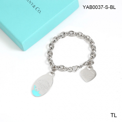 Stainless Steel Brand Bracelet-SN231122-YAB0037-S-BL-16