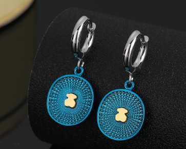 Stainless Steel Tou*s Earrings-DY231127-ED-222SBL-271-19
