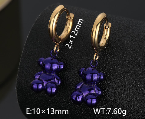Stainless Steel Tou*s Earrings-DY231127-ED-223GP-200-14